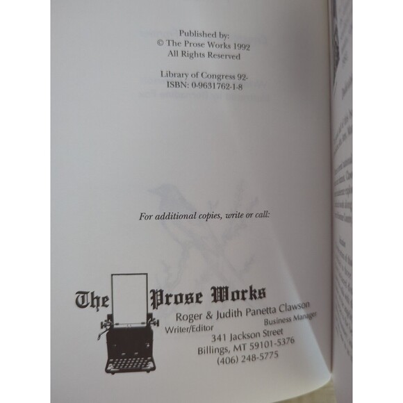 Pompey's Pillar: Crossroads of the Frontier Roger Clawson Vintage Book 1992 - Picture 4 of 4